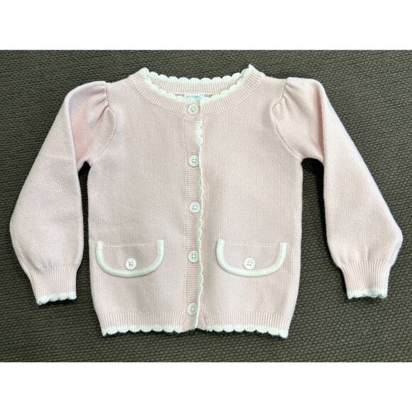 Infant Girls EDGEHILL COLLECTION Pink Cardigan Sweater Size 9 Months *A9 - Picture 1 of 4